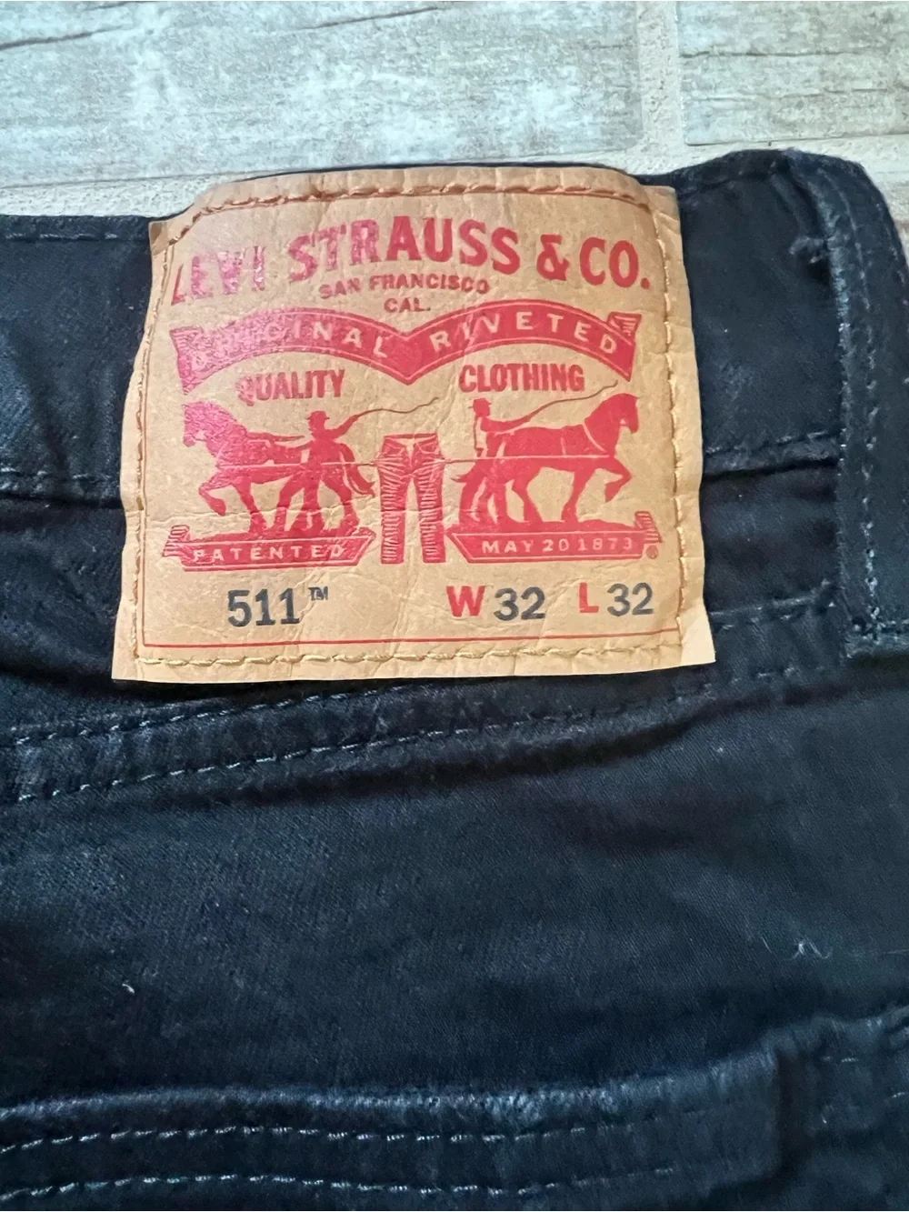 Levi's Men's Black Straight Jeans 511
